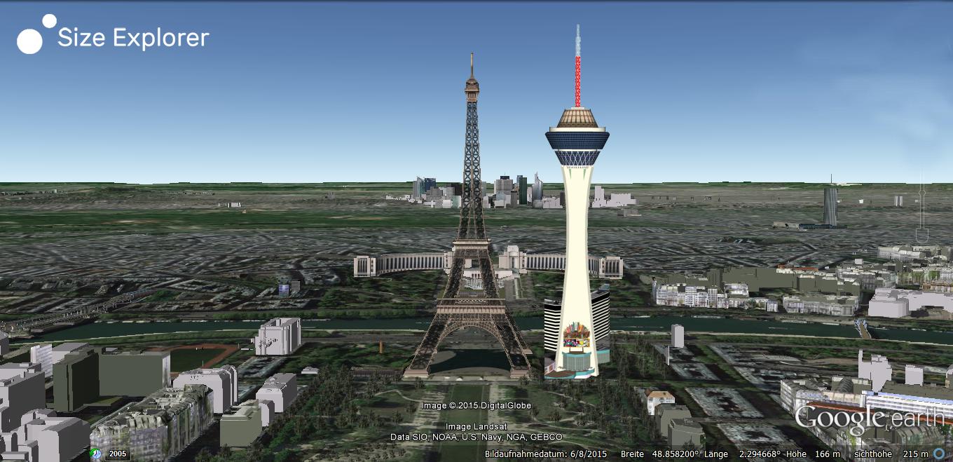 Stratosphere Las Vegas vs. Eiffeltower - Comparison